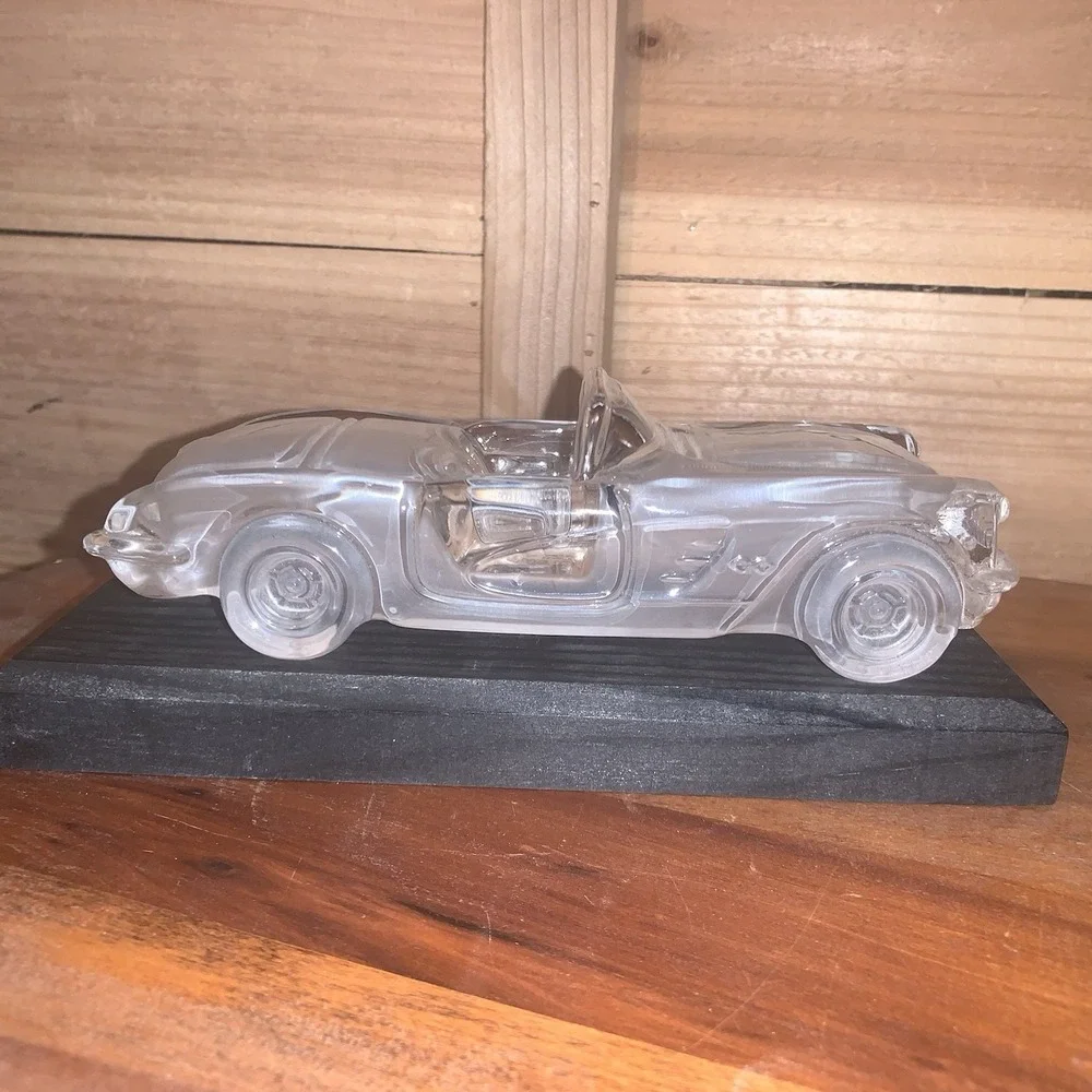 1959 Hofbauer Corvette Glass Frosted Crystal Car Model 7